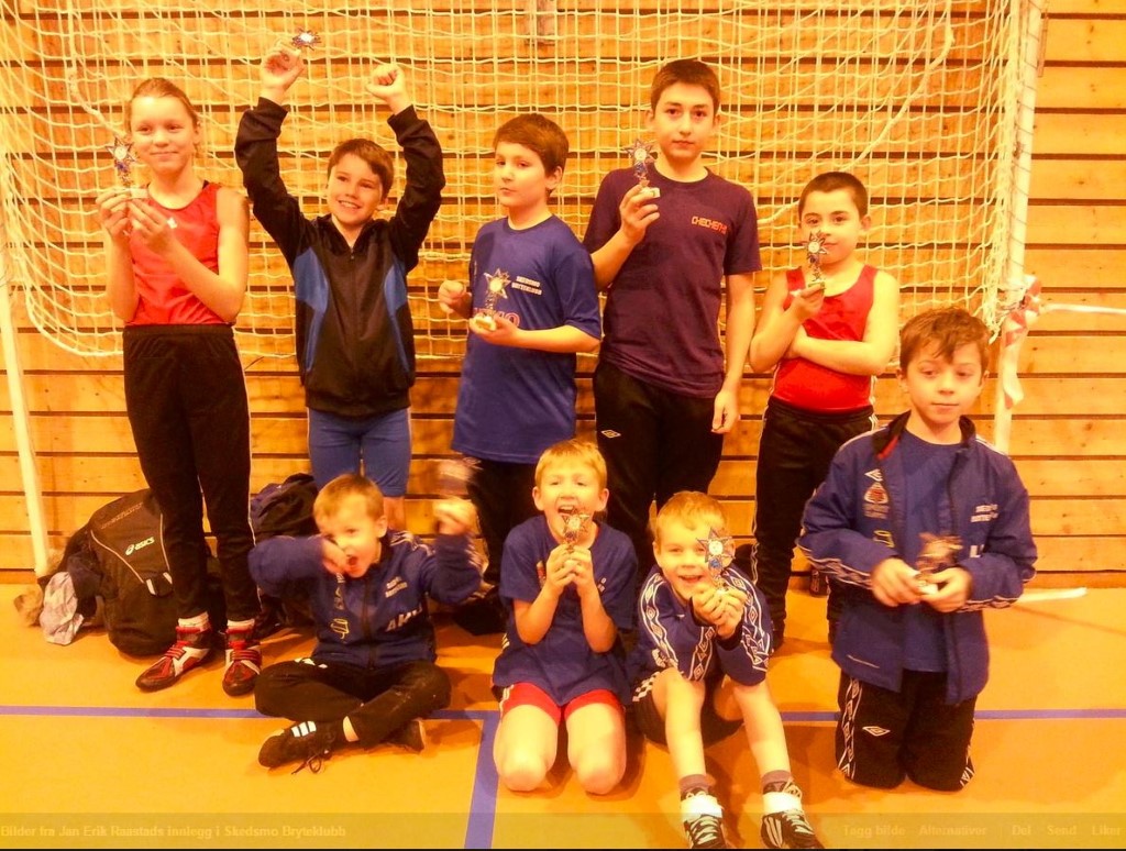 Skedsmo Bryteklubb 2. beste klubb i Oslo Akershus Brytekrets på FredrikstenCup i Halden.