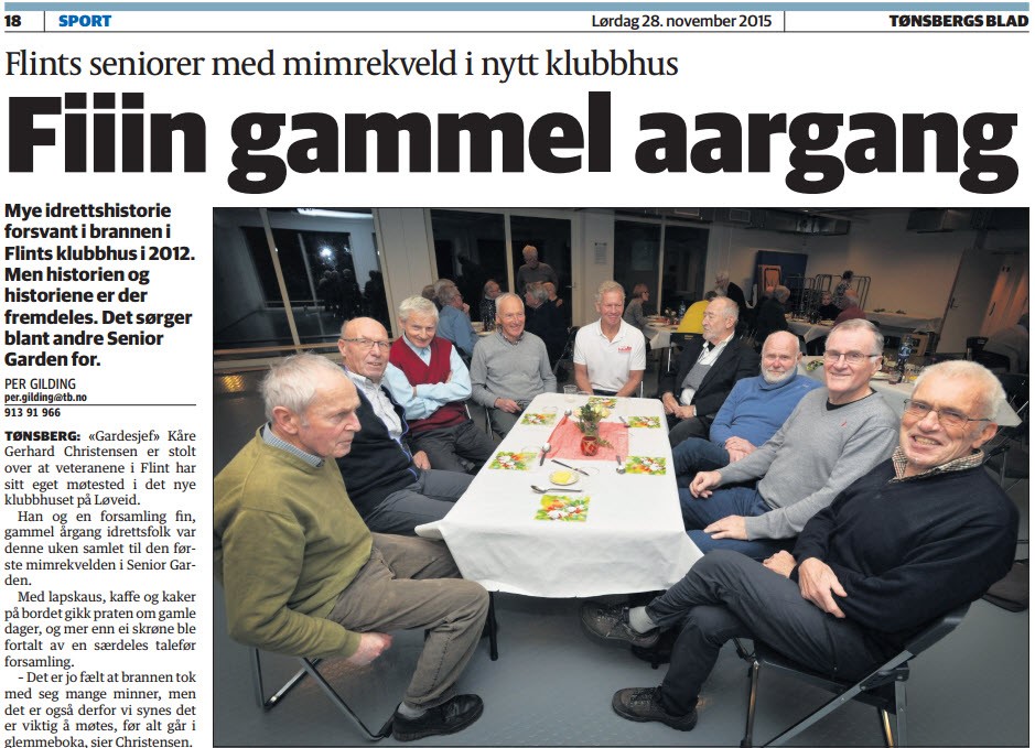 Fiin gammel årgang på Flinthuset - Senior garden igang.