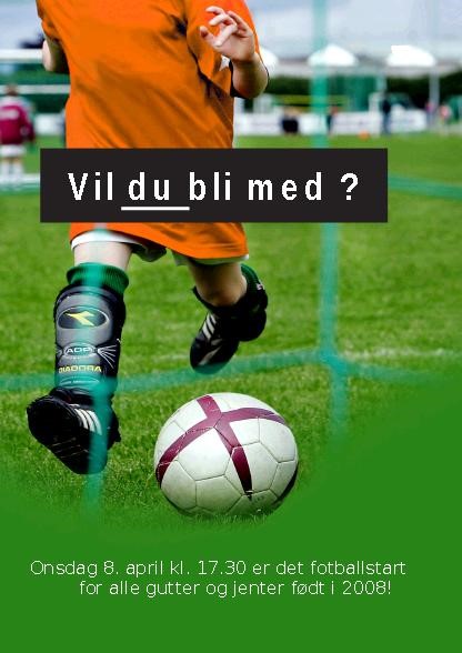 Fotballstart for alle gutter og jenter født i 2008