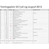 Treningsplan for Sommer 2016