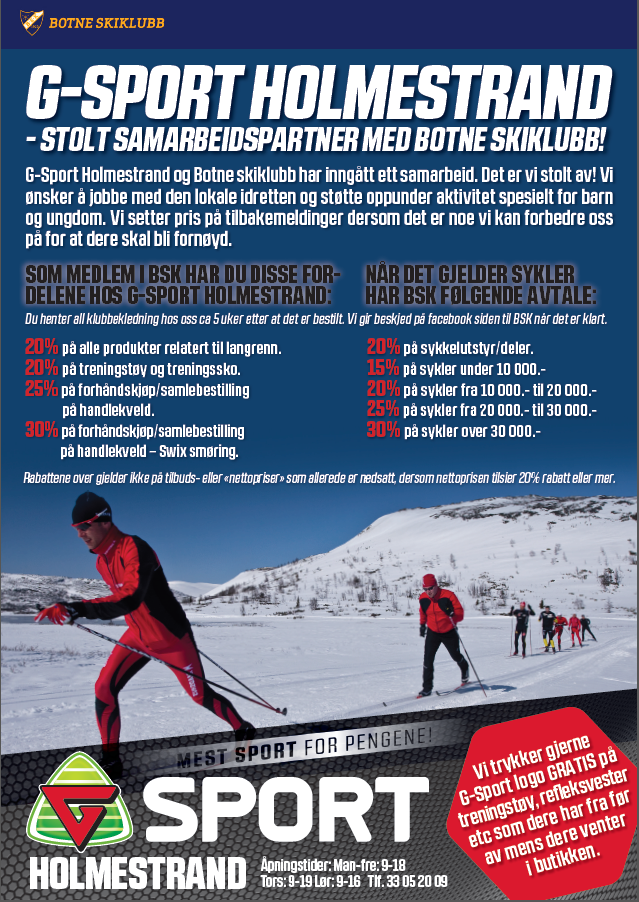 Ny klubbavtale med G-Sport