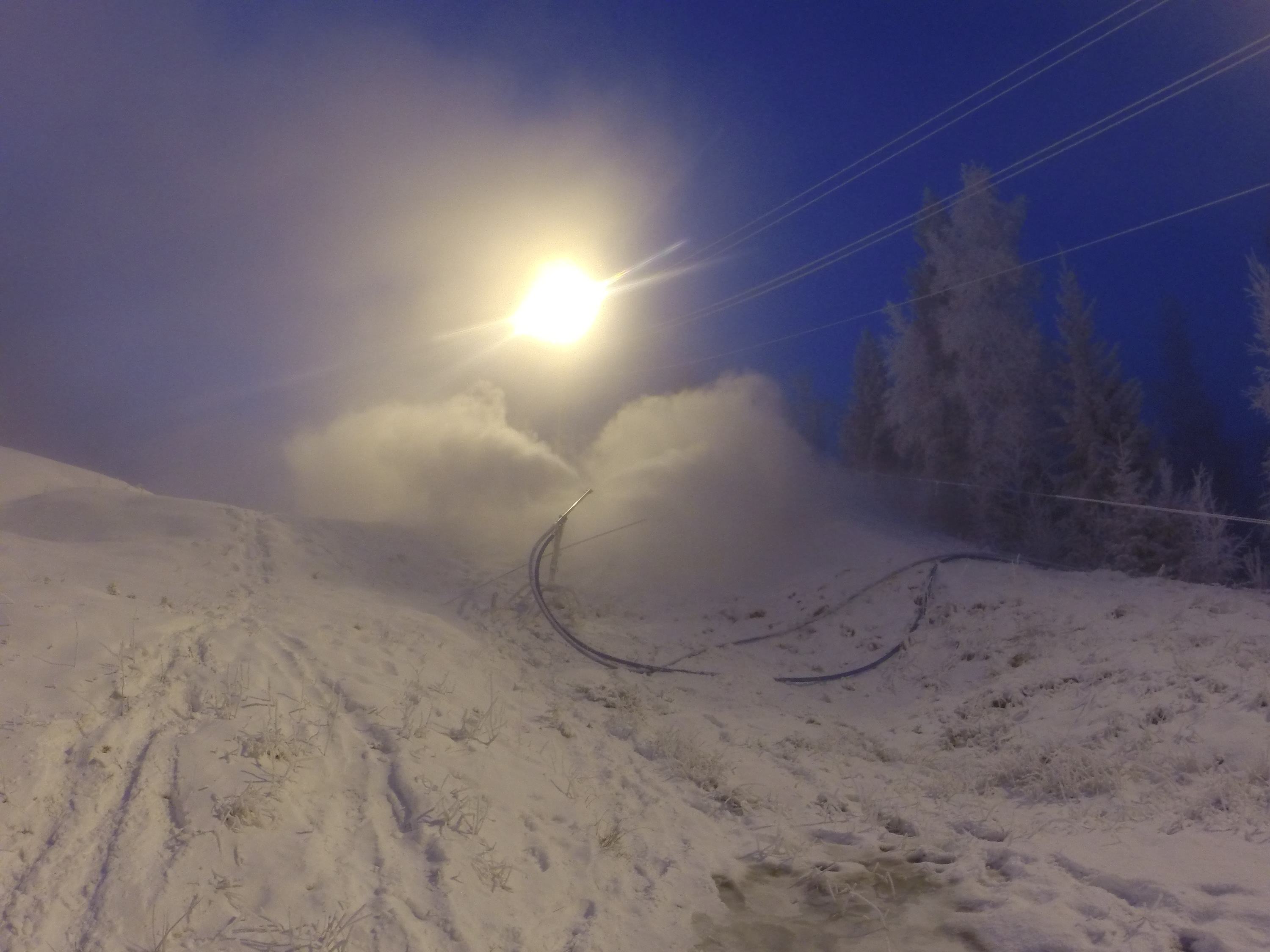 Endelig mulighet for snøproduksjon, vi trenger snøkanonvakter