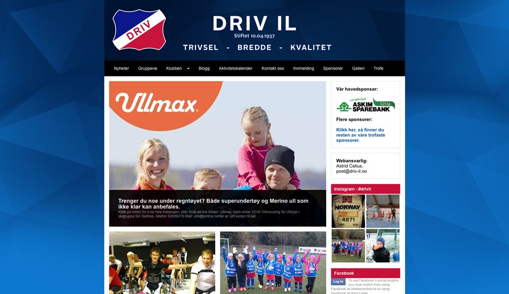 Nye hjemmesider til Driv IL