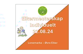 Eikermesterskap individuelt 22.08.24