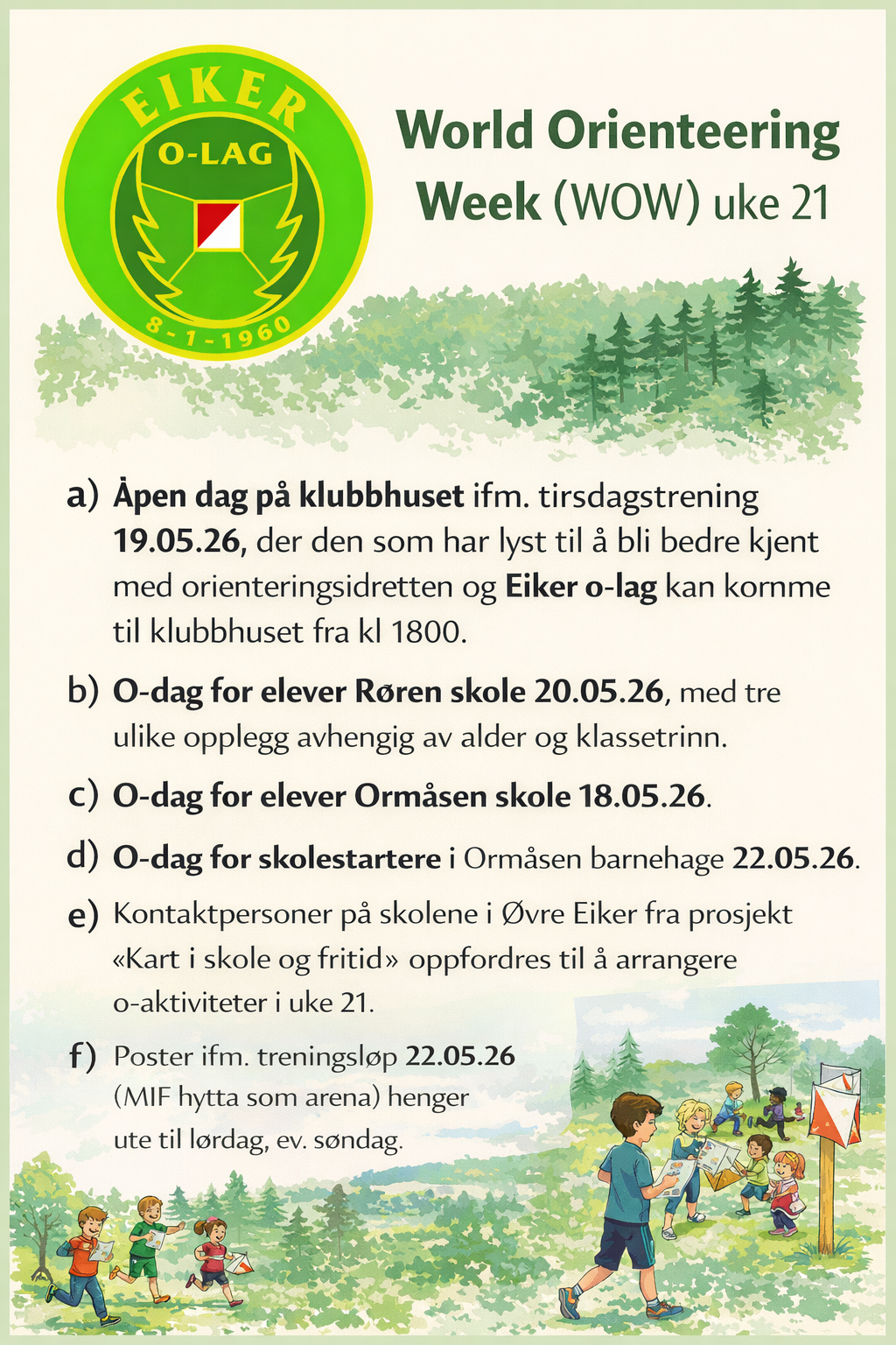 World Orienteering Week (WOW) - uke 21/2026