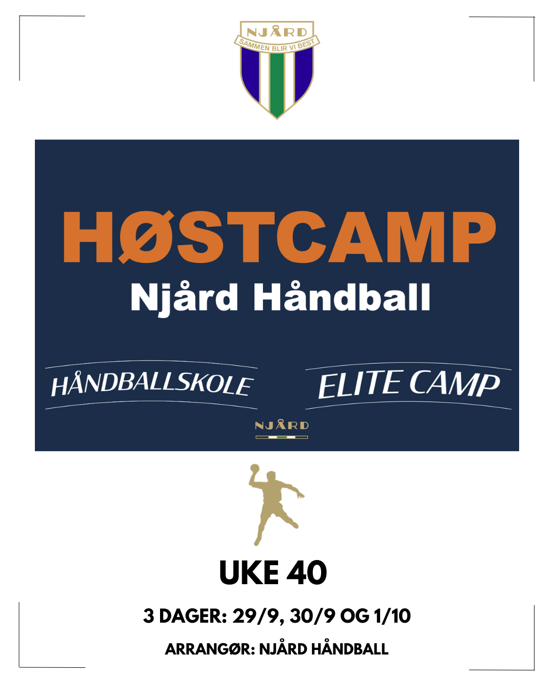 Høstcamp håndball 2025