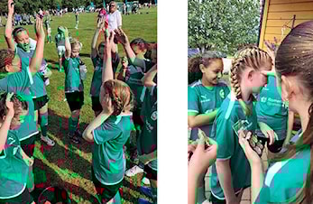Fotballglede på jentecup i Råde