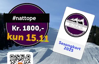 Tilbod på sesongkort under nattopent i Førde 15. november!