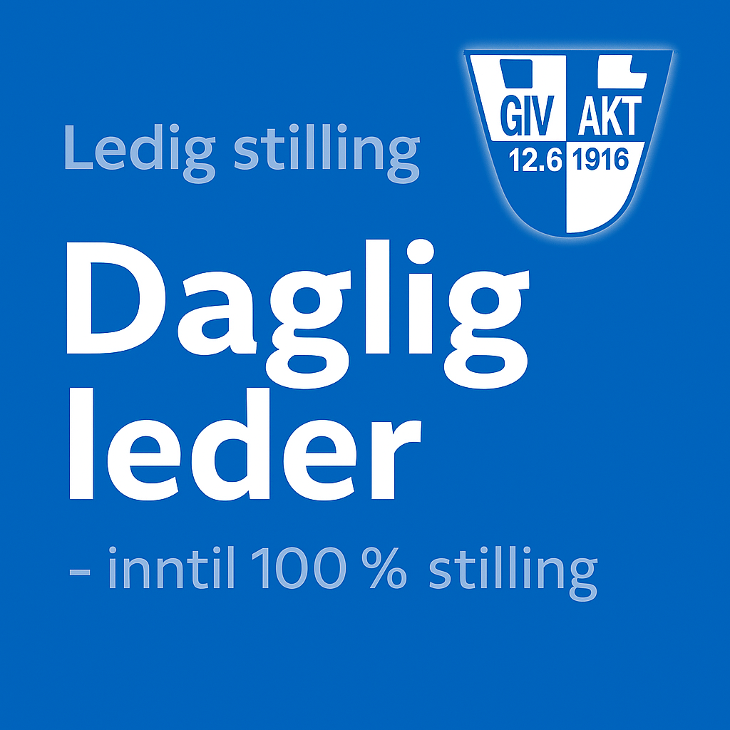 LEDIG STILLING - DAGLIG LEDER