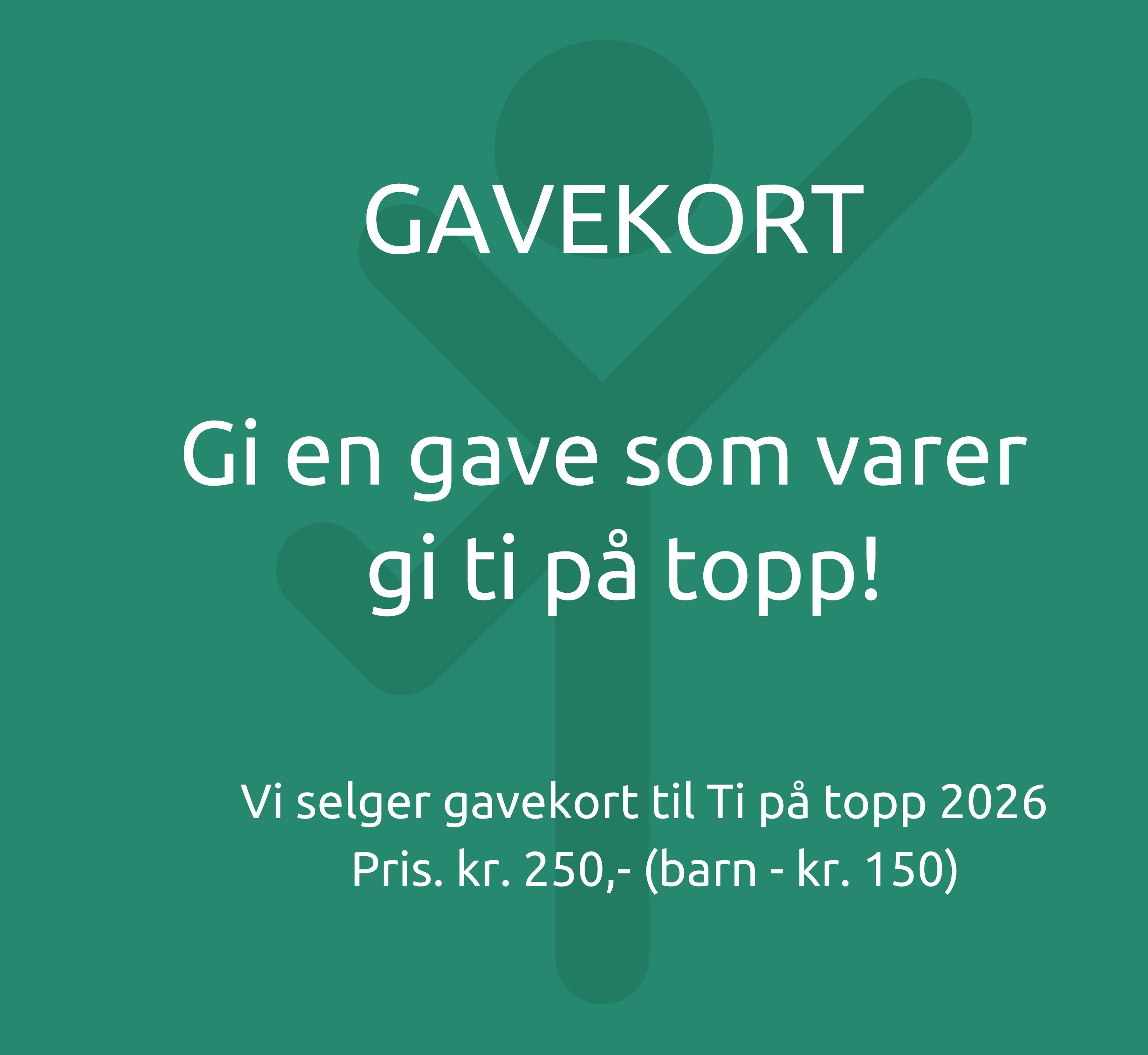 Ti på topp-gavekort