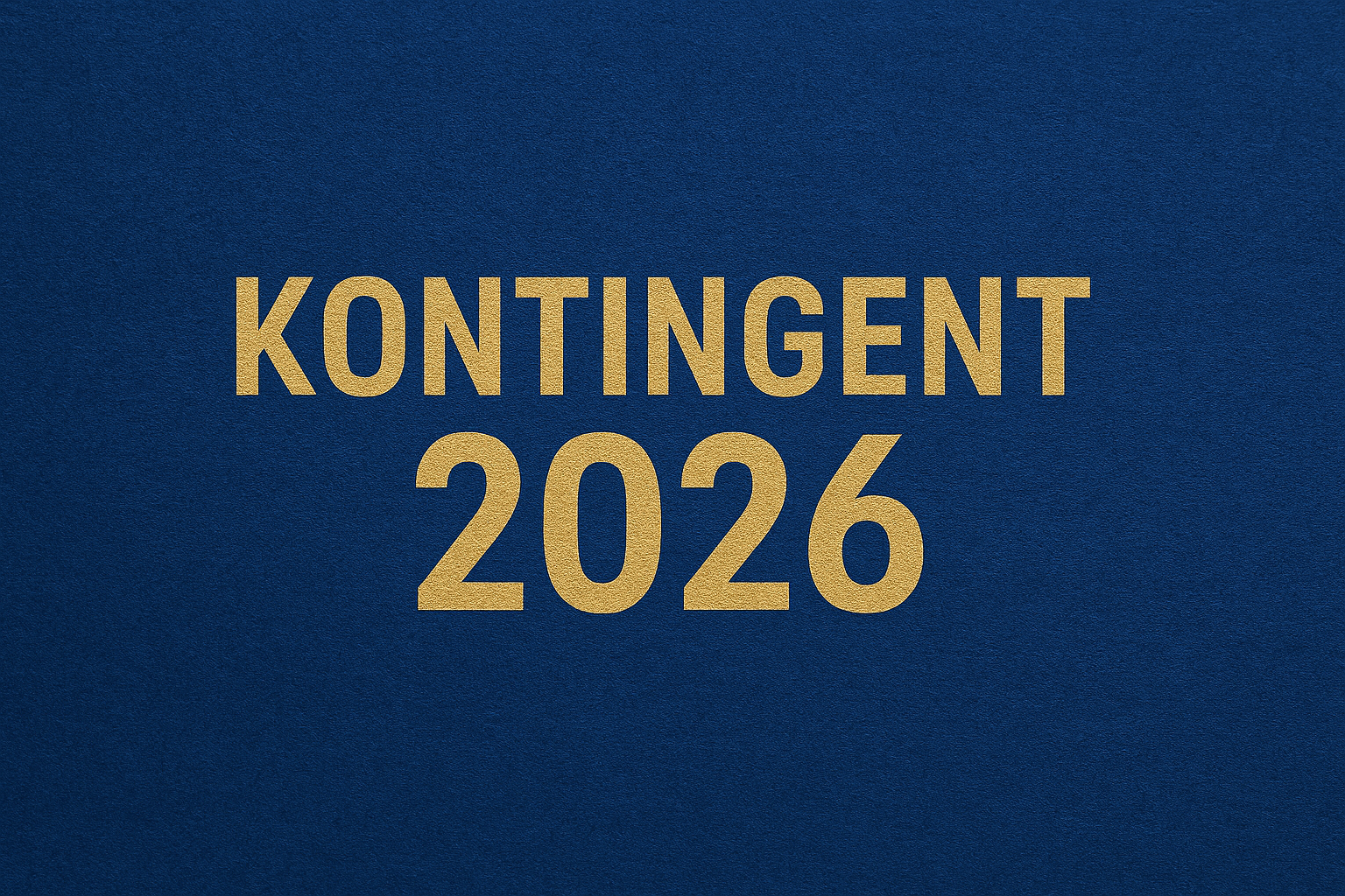 Kontingent 2026