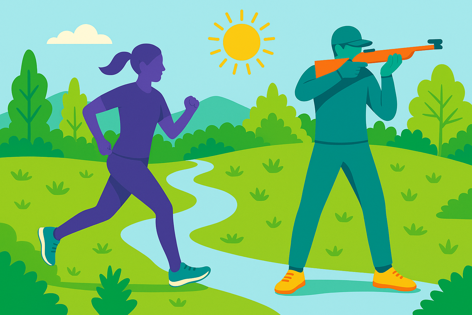 Skiskyting med joggesko! 