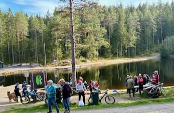 Mange ivrige orienterere ved Lysdammen