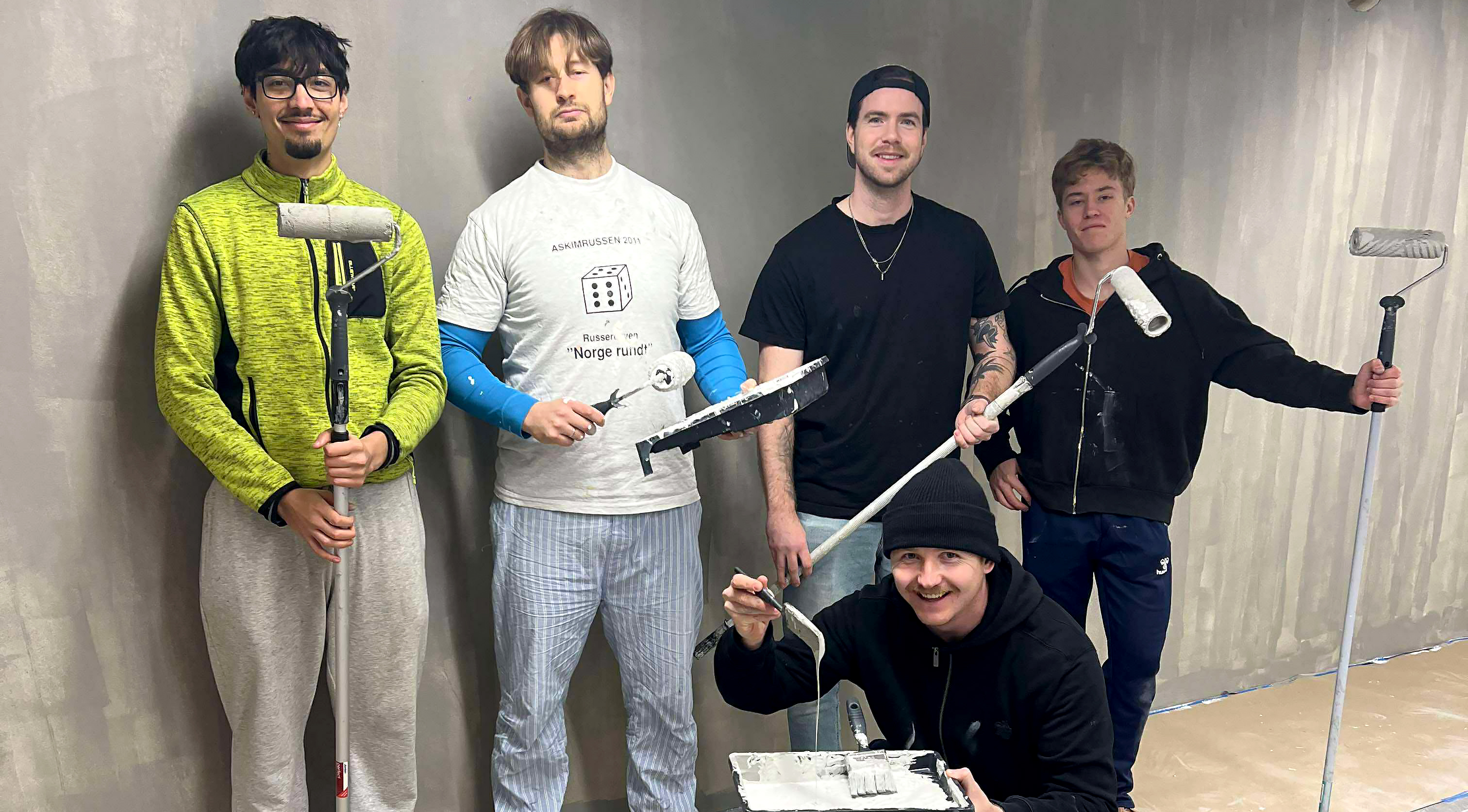 Male-dugnad for herrelaget