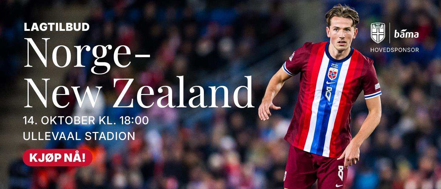 Tilbud på Billetter- Norge mot New Zealand