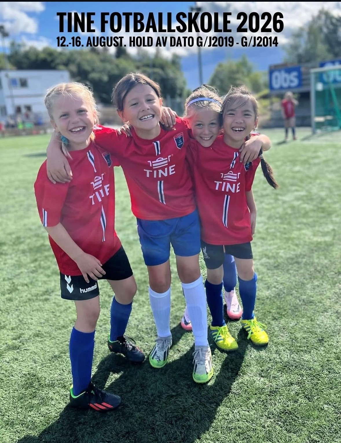 Hold av datoen: TINE Fotballskole i august