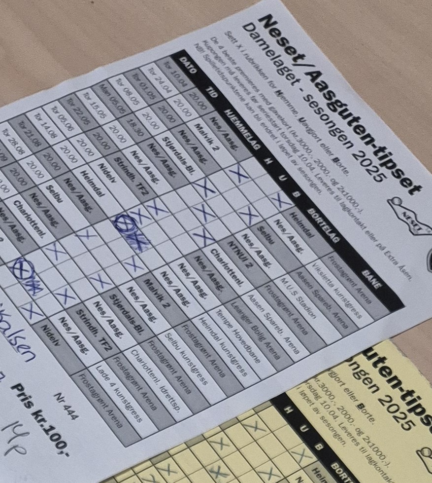 Image for Vinnere av Neset/Aasguten-tipset 2025