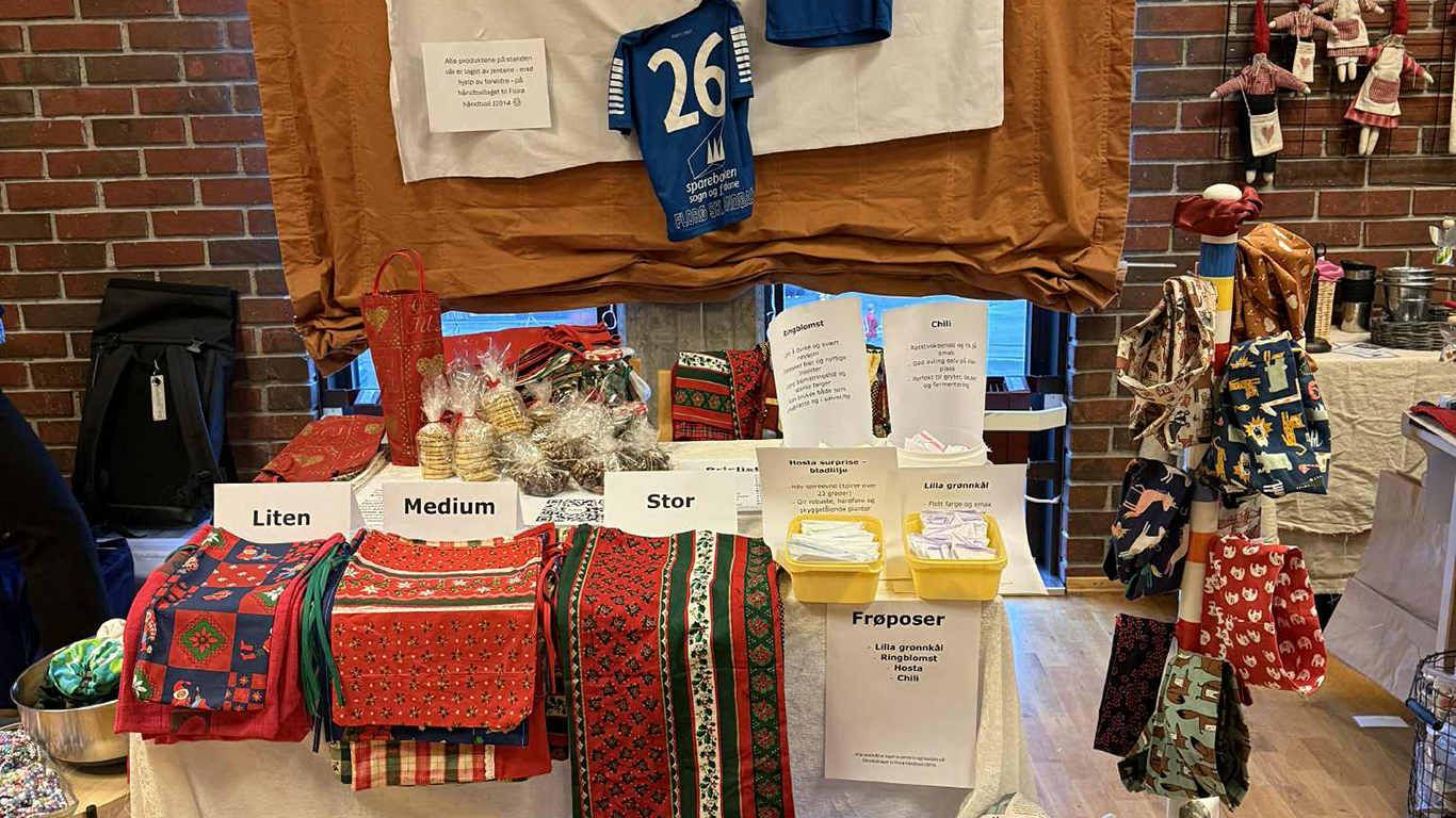 J2014 med berekraftige varer på Husflidmessa