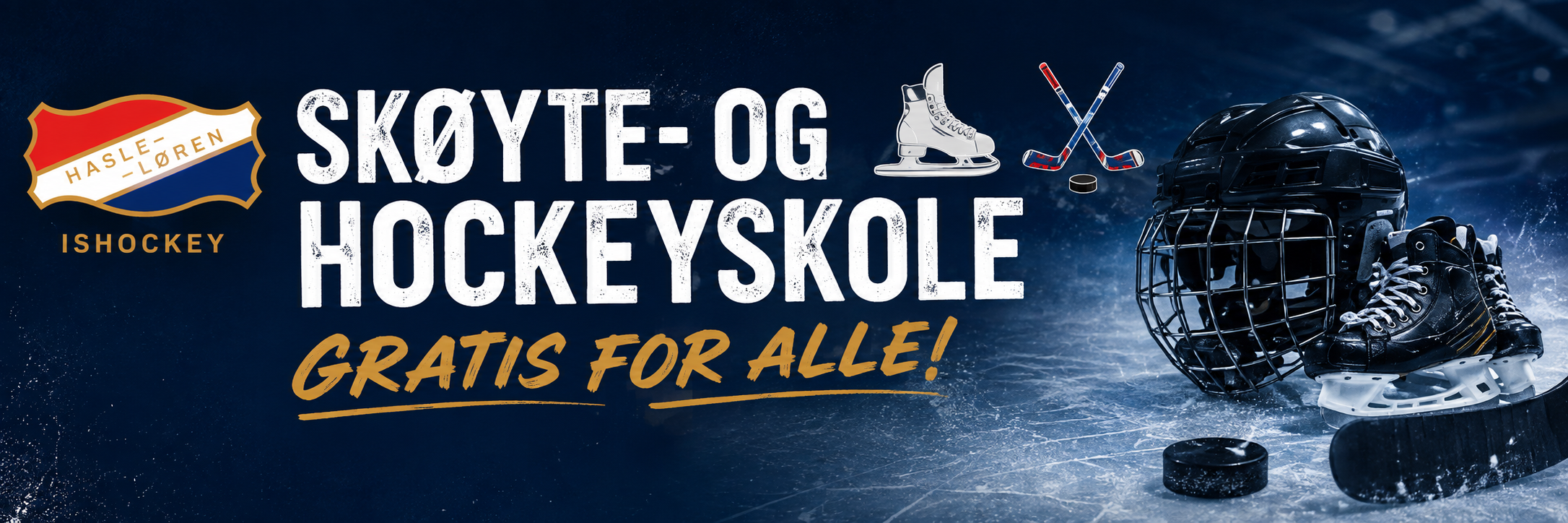 Image for Gratis skøyte- og hockeyskole hos Hasle-Løren Ishockey! &#55356�⛸️