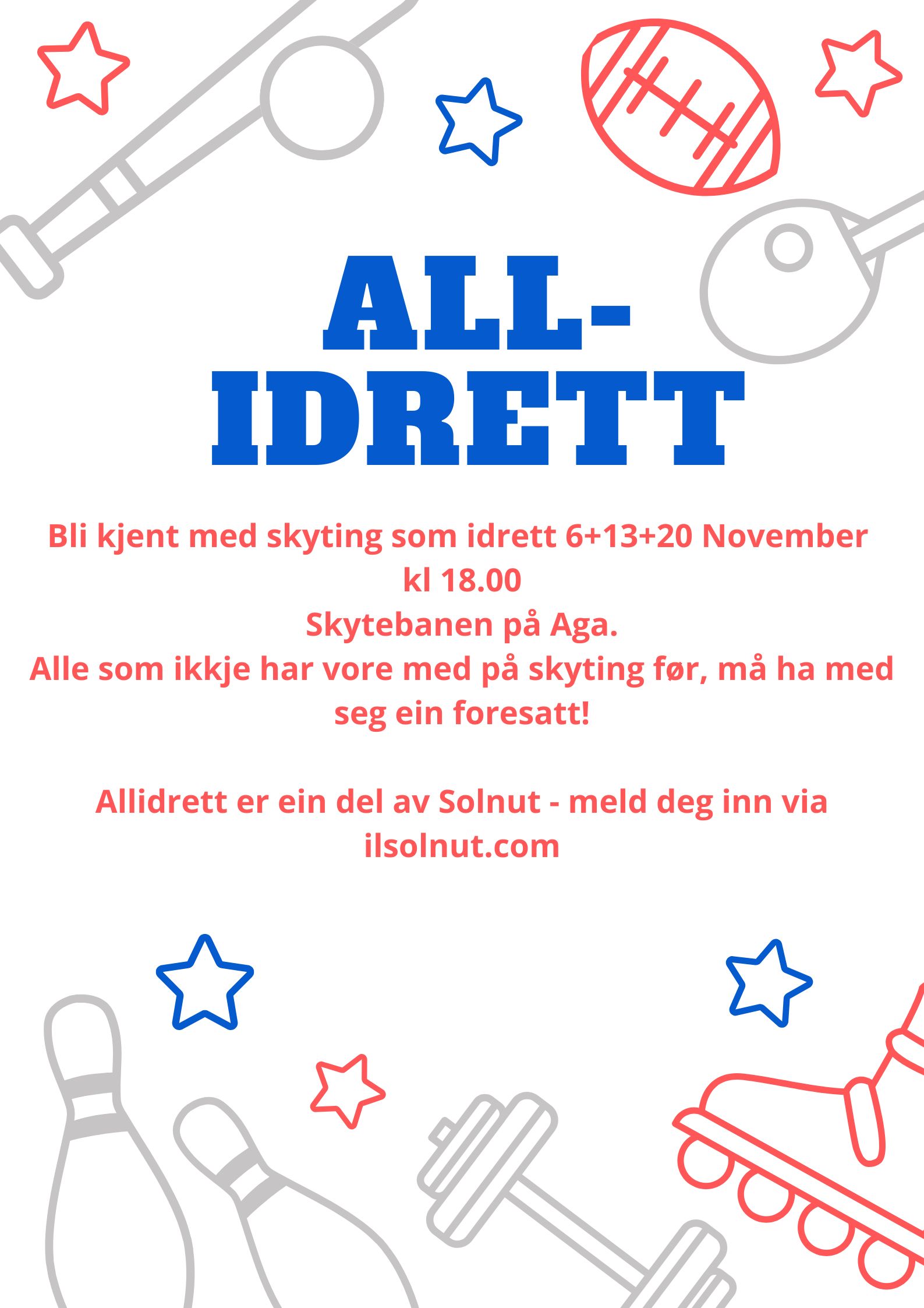 Image for Allidrett - skyting i samarbeid med Folgefonn skyttarlag (for 1-7 klasse)