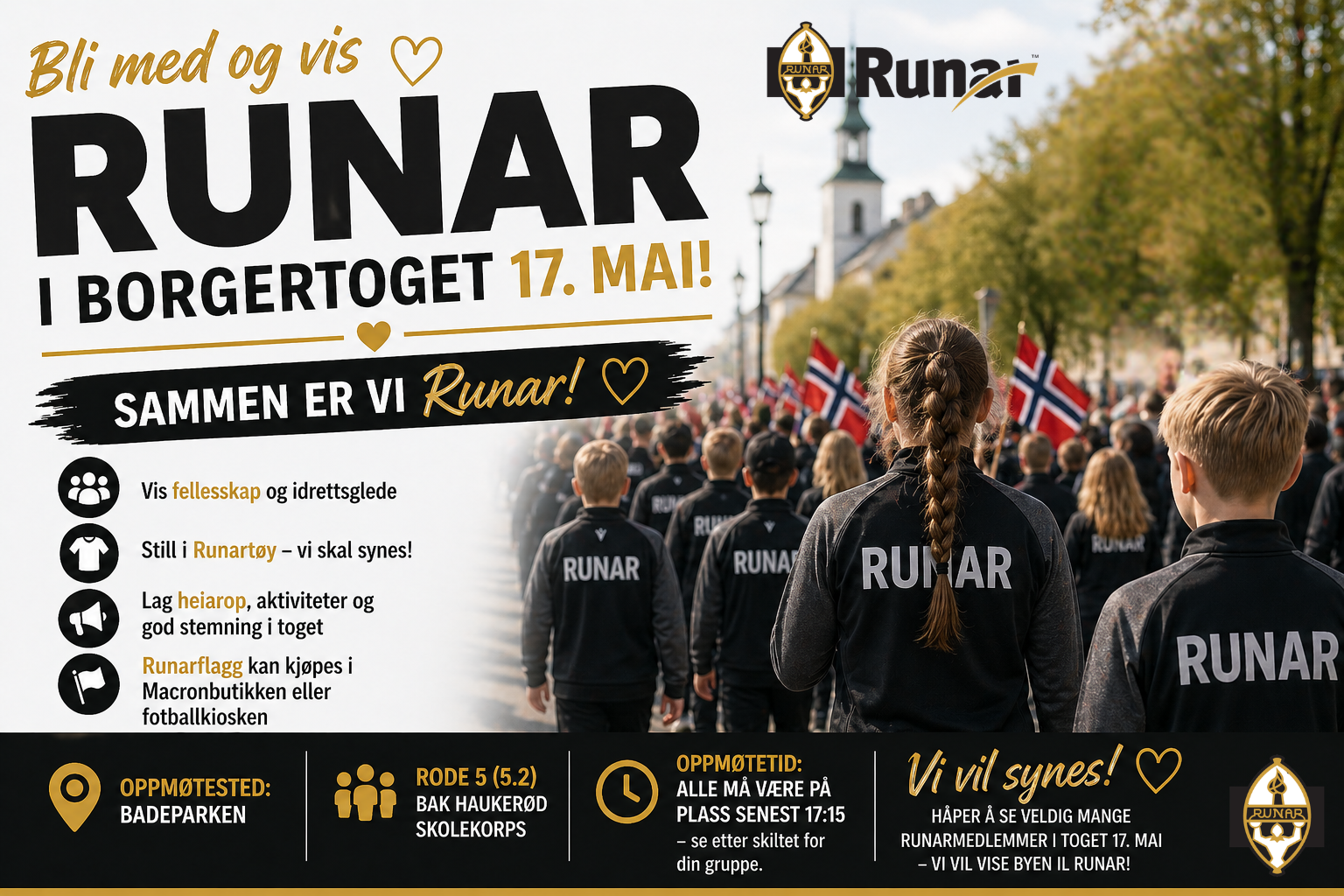 Image for Runar i borgertoget 17. mai!