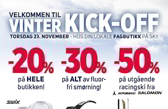Vinter Kick-Off hos Sport 1 Superstore Hamar