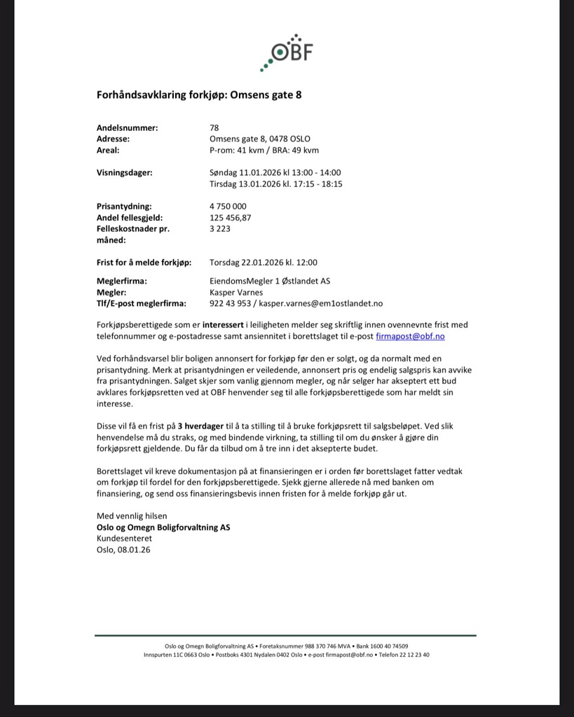 Forhåndsavklaring andel 78