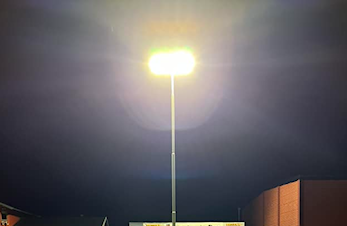 Nye banelys på Bjerkvik stadion
