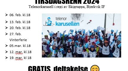 Tirsdagsrenn 2024
