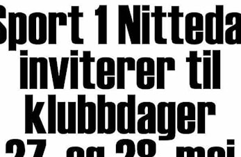 Klubbdager 27-28. mai