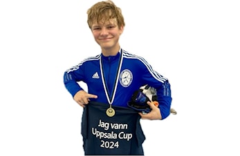GULL, SØLV OG SYV BRONSE I UPPSALA