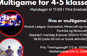 Multigame for 4-5 klasse fra 8.jan 2024