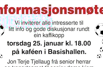 Informasjonsmøte Stryn Fotball