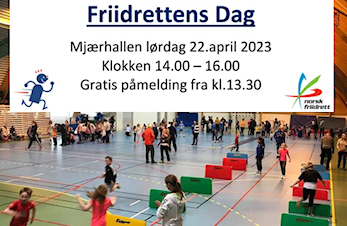 Friidrettens dag søndag 14.april 2024, gratis