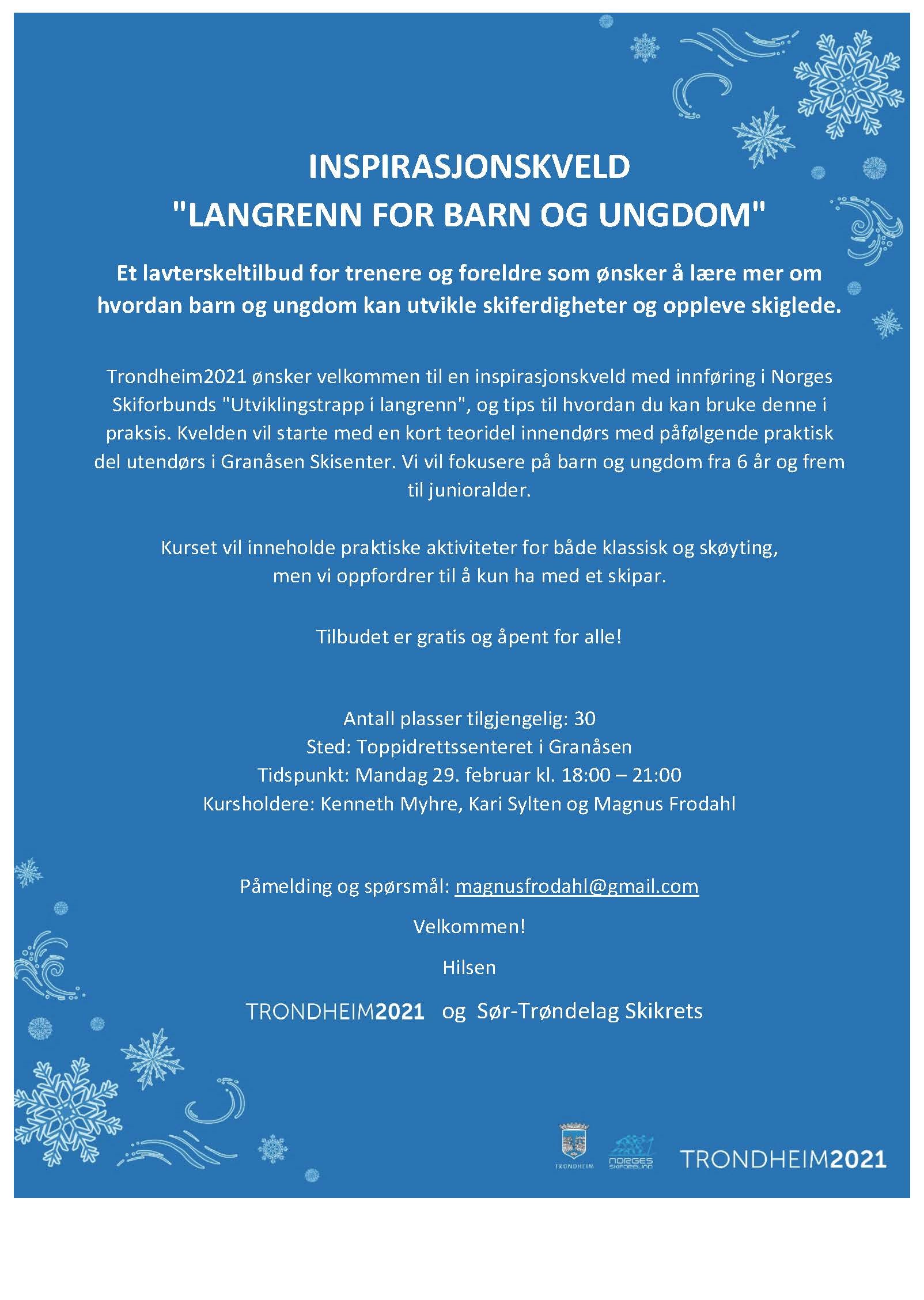 Invitasjon til inspirasjonskveld