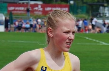Ola tok sitt første NM gull i diskos(60.46) og Maren 15år gikk veldig bra på 3000m kappgang og ble nr 4.