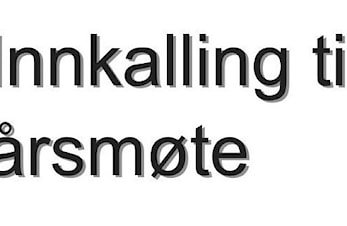 INNKALLING TIL ÅRSMØTE