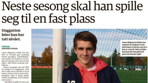 Jonas i dagens www.innherred.no