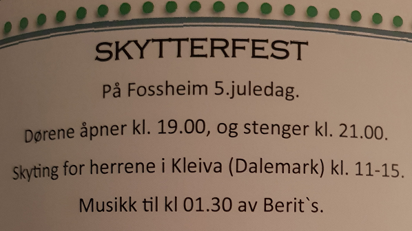 Skytterfest. MØT OPP