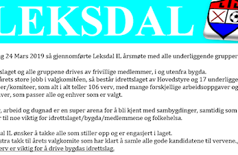 Verv og ressurspersoner i Leksdal IL