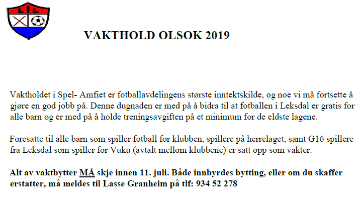 Fotball. Vakthold amfiet