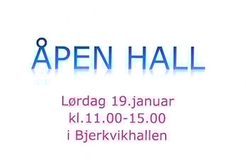 Åpen hall lørdag 19.januar