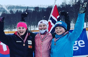 Sølv og bronse i kretsmesterskapet i langrenn