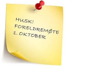 INNKALLING TIL FORELDREMØTE