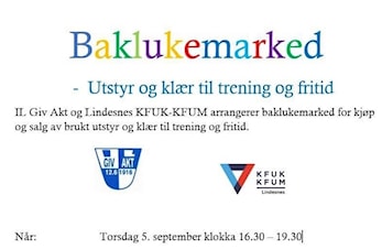 Baklukemarked torsdag 5. september