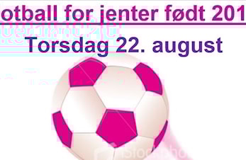 Oppstart fotball for jenter født 2011 på Mjær Stadion torsdag 22 august