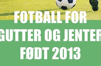 Fotball for gutter og jenter født 2013