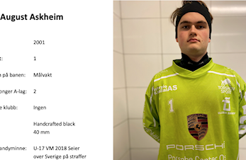 Spillerstallen A-laget 2020-2021 - lagets første keeper #1