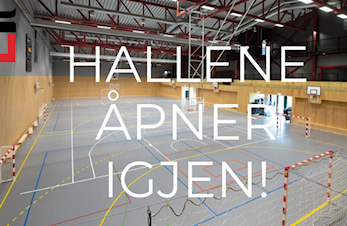 Hallene våre åpner igjen 3. februar