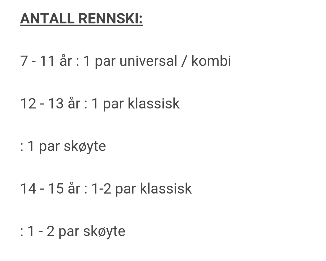 Antall ski